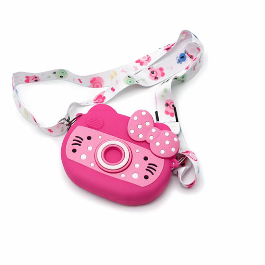 Cute Camera-Style Silicone Sling Bag for Kids & Girls (JB-06)
