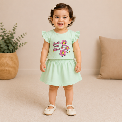 Girls Half Sleeve Jersey Suit EG-136