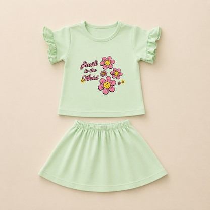 Girls Half Sleeve Jersey Suit EG-136