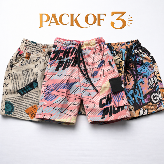 Boys Short Multicolors (China Imported Fabric) JB-EB01