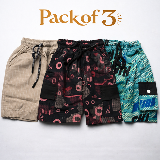Boys Short Multicolors (China Imported Fabric) JB-EB02