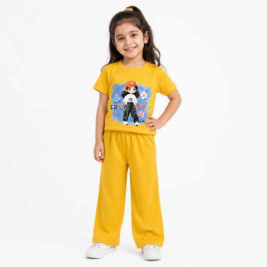 Girls Half Sleeve Suit - kids clothing by New Outfit Pakistan - image 3