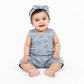 Baby Girls Sleeveless Romper Set – Cream Heart Print - kids clothing by New Outfit Pakistan - image 2
