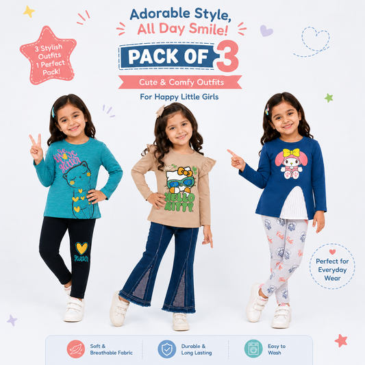 Little Stars Multi-Color Collections Pack Of 3