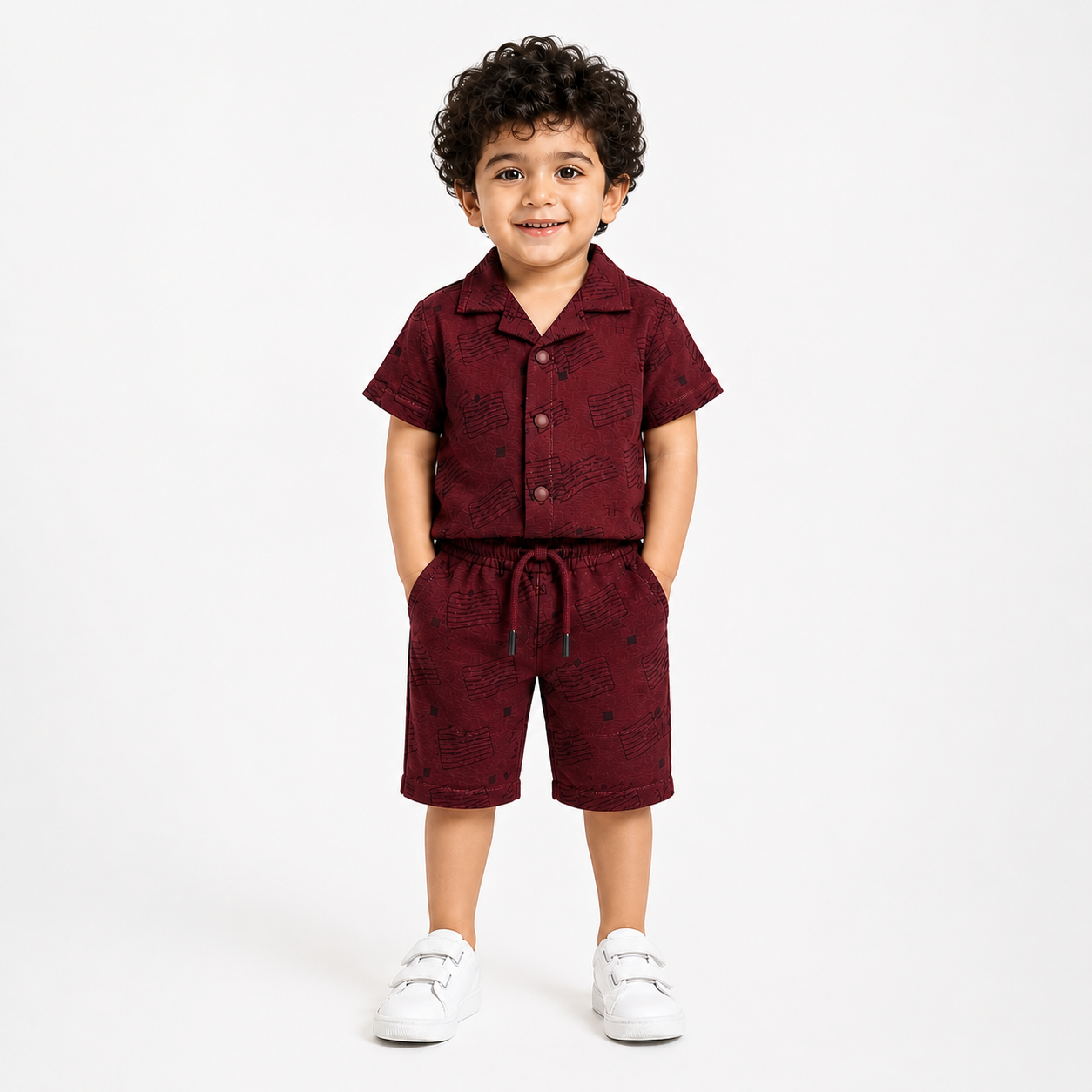 Kids Black Premium Summer Co-Ord Set for Boys