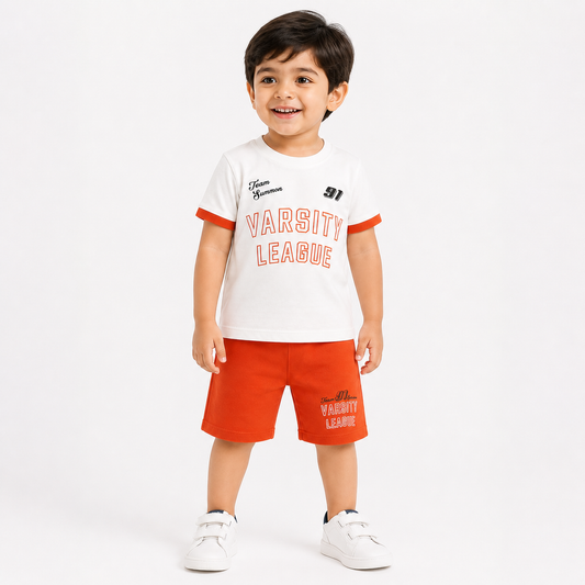 Boys Varsity League Summer Co-Ord Set - kids clothing by New Outfit Pakistan
