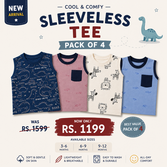 Pack Of 4 Sando T-Shirt (eb01)