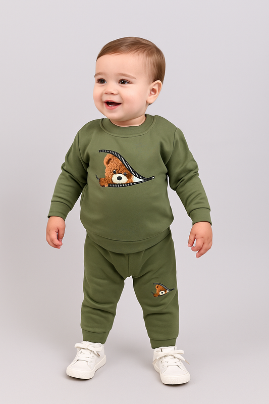 Infant baba full sleeve suit - kids clothing by New Outfit Pakistan