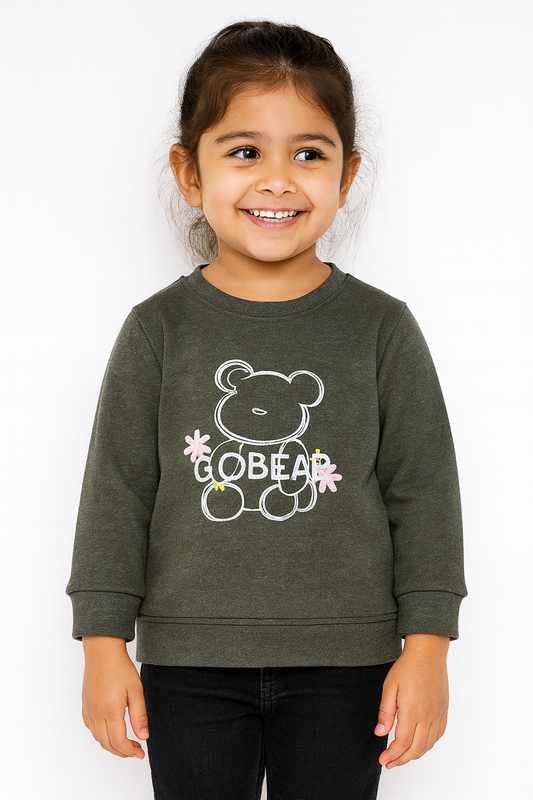 Girls Full Sleeve Sweatshirt JB-0003 - kids clothing by New Outfit Pakistan