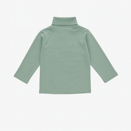Unisex High-Neck Sweater (Mid-Green)