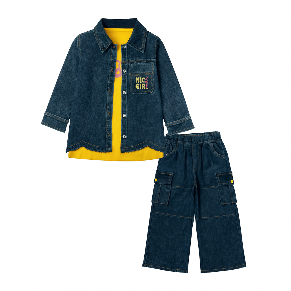 Girls’ 3-Piece Denim Suit (5149)