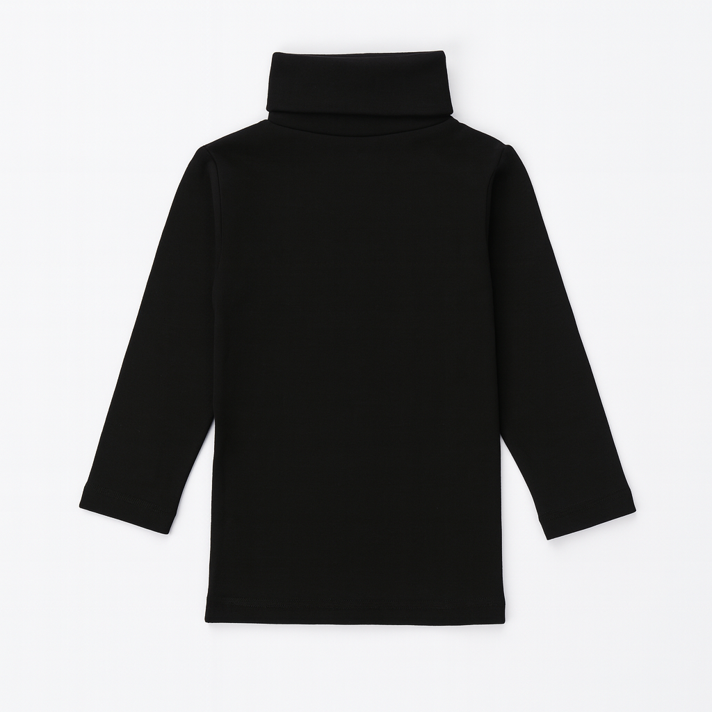 Unisex High-Neck Sweater (Black)