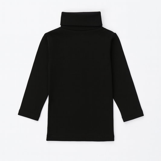 Unisex High-Neck Sweater (Black)