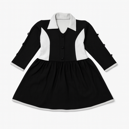 Girls Long Full Sleeves Frock (E-02)
