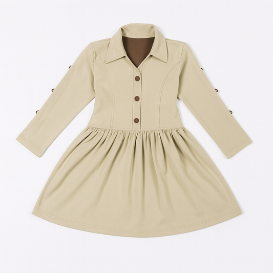 Girls Full Sleeve long Frock (JB-1014)