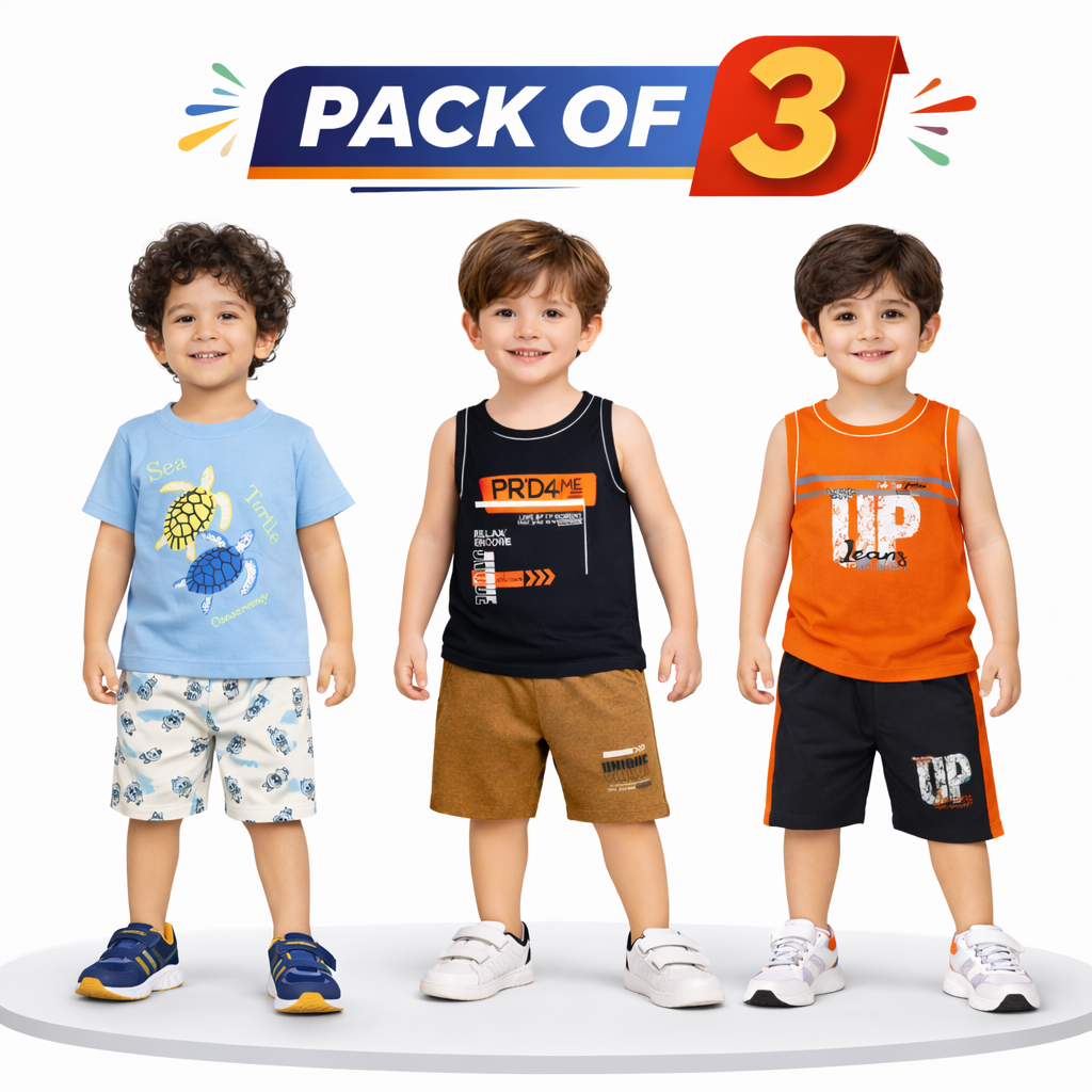 Boys Pack of 3 Suit Set (JB-EB10)
