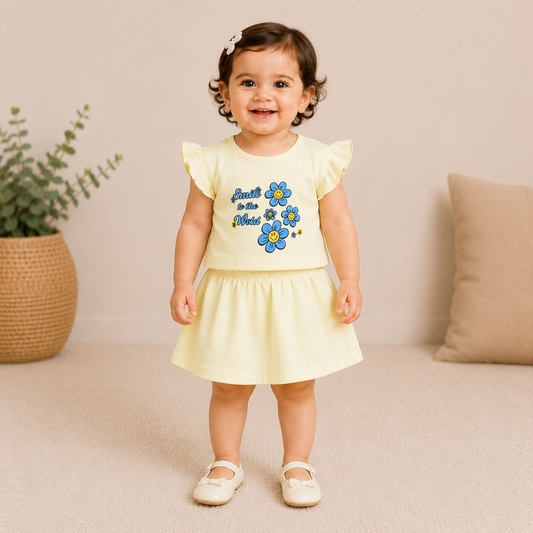Girls Half Sleeve Jersey Suit EG-136