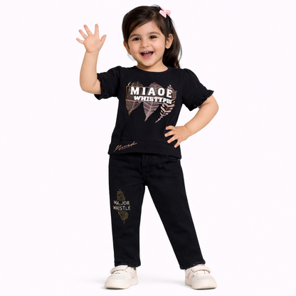 Girls Half Sleeves Suit (5065)