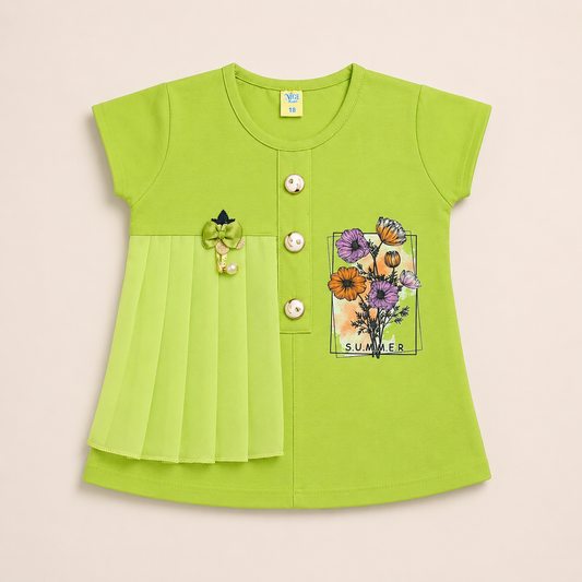 Girls Half Sleeves T-shirt