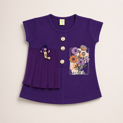 Girls Half Sleeves T-shirt