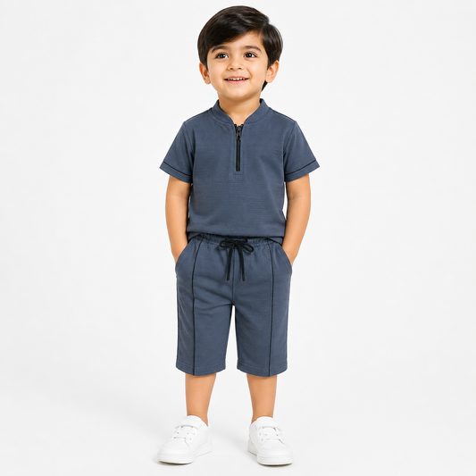 Boys Half Sleeve Suit - kids clothing by New Outfit Pakistan