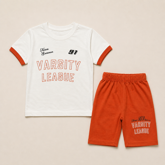 Boys Varsity League Summer Co-Ord Set - kids clothing by New Outfit Pakistan - image 3
