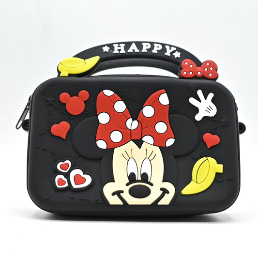 Cute Minnie Mouse Cartoon Kids Silicone Handbag - kids clothing by New Outfit Pakistan - image 3