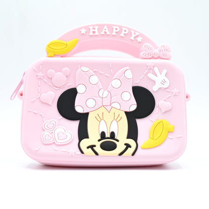 Cute Minnie Mouse Cartoon Kids Silicone Handbag (JB-08)