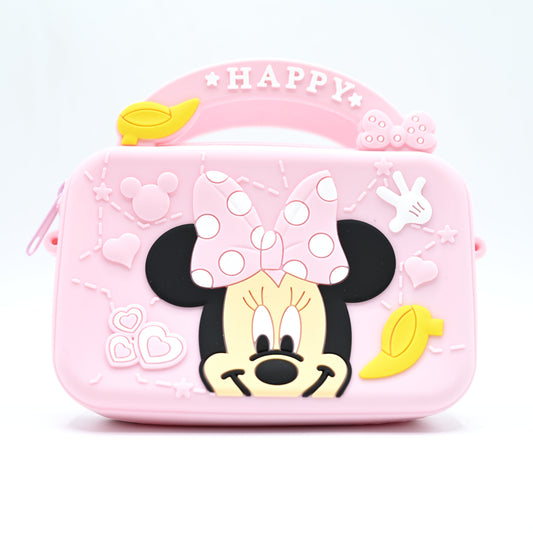 Cute Minnie Mouse Cartoon Kids Silicone Handbag (JB-08)