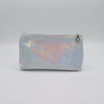 Cute Transparent Cat Pouch – Glitter Ears & Heart Design