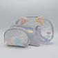 Cute Transparent Cat Pouch – Glitter Ears & Heart Design - kids clothing by New Outfit Pakistan - image 2