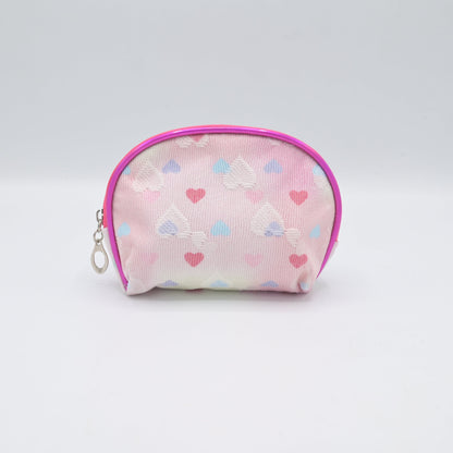 Cute Transparent Cat Pouch – Glitter Ears & Heart Design