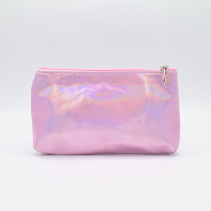 Cute Transparent Cat Pouch – Glitter Ears & Heart Design