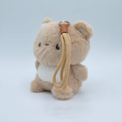Fluffy Bear Plush Keychain
