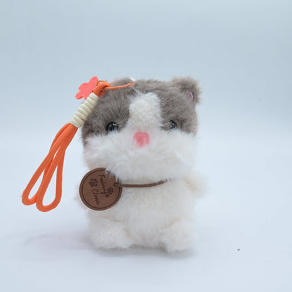 Fluffy Bear Plush Keychain