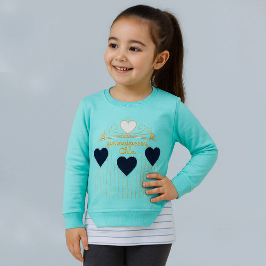 Girls Full Sleeve Sweatshirt - kids clothing by New Outfit Pakistan - image 3