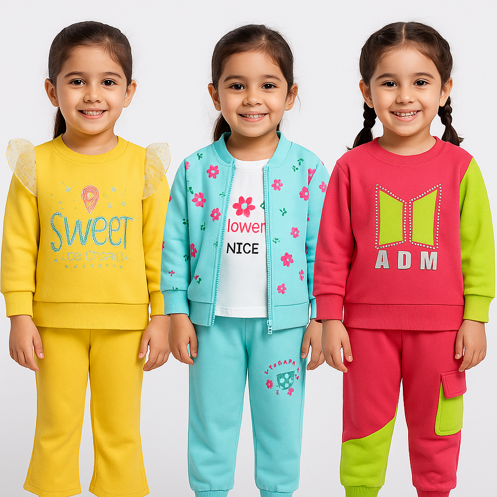 Pack Of 3 Winter Girls Suit (Jb-02)