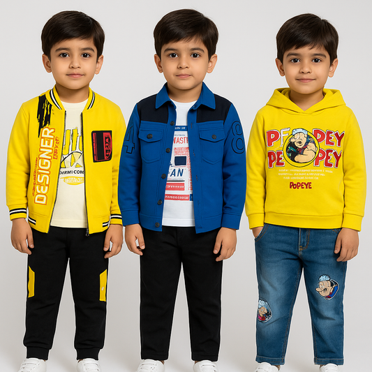 Pack Of 3 Winter Boys Suit (Jb-01)