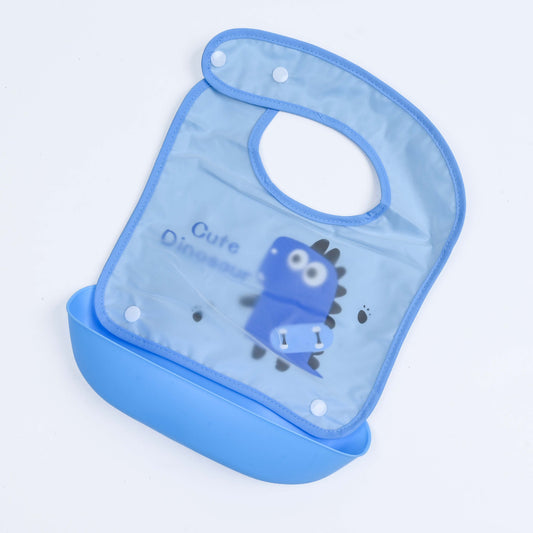 Sweet Time Easy-Clean Pocket Baby Bib (Blue)