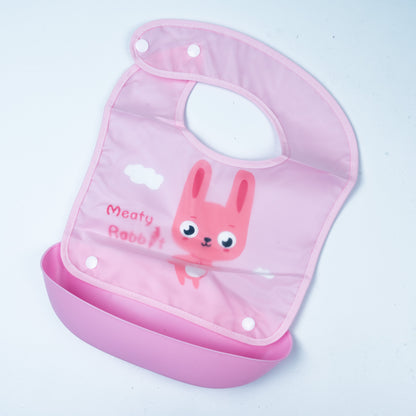Sweet Time Easy-Clean Pocket Baby Bib (Pink)