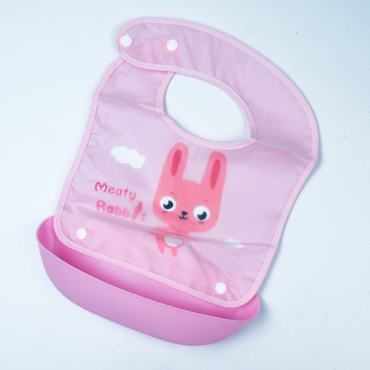 Sweet Time Easy-Clean Pocket Baby Bib (Pink)