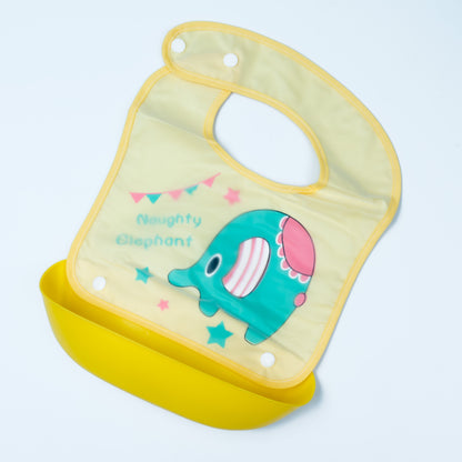 Sweet Time Easy-Clean Pocket Baby Bib (Yellow)