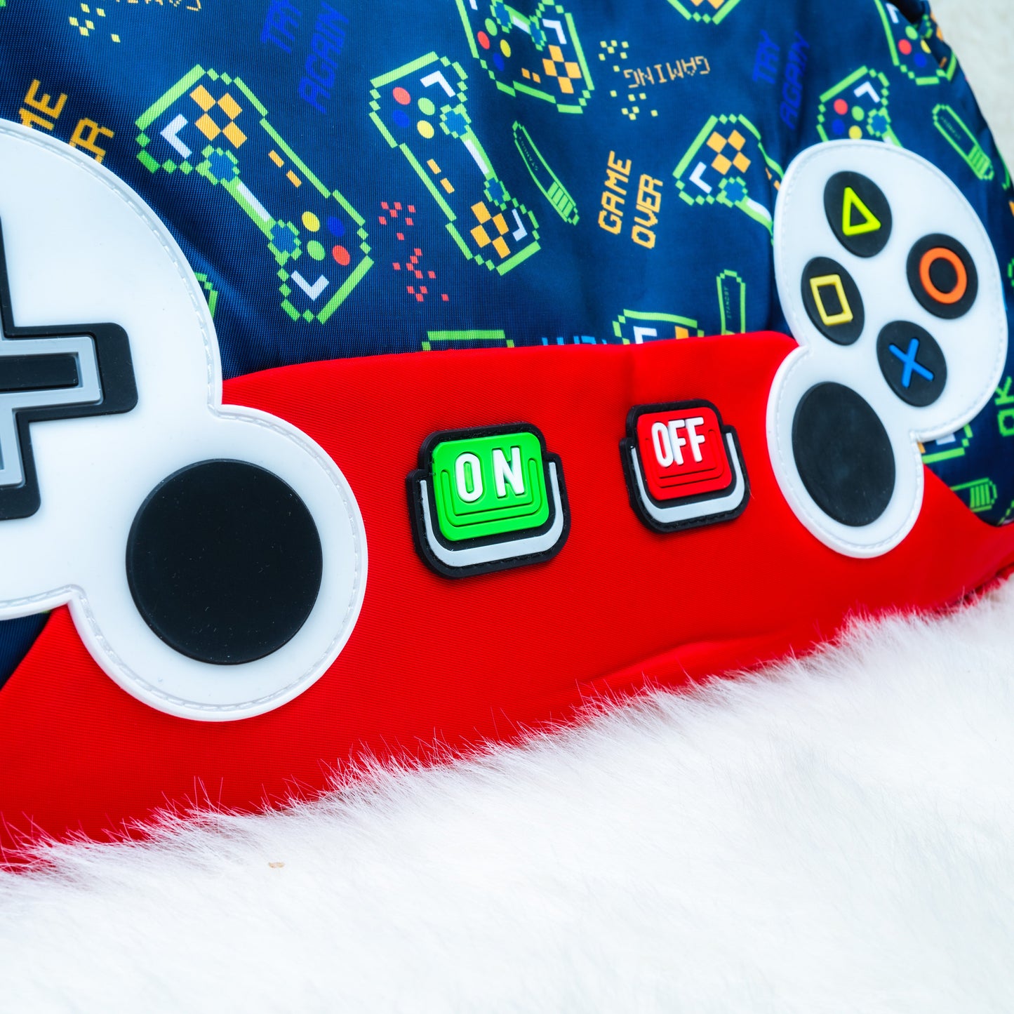 Super Gamer Kids’ Duffle Bag – Blue & Red