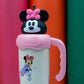 Minnie Mouse Off-White Tumbler with Pink Handle & 3D Lid – Cute Kids Drinkware - kids clothing by New Outfit Pakistan - image 3