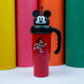 Mickey Mouse Red Travel Tumbler with Handle & Straw – Kids Favorite Drink Cup - kids clothing by New Outfit Pakistan - image 2