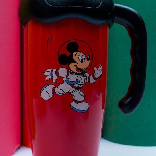 Mickey Mouse Red Travel Tumbler with Handle & Straw – Kids Favorite Drink Cup - kids clothing by New Outfit Pakistan - image 3