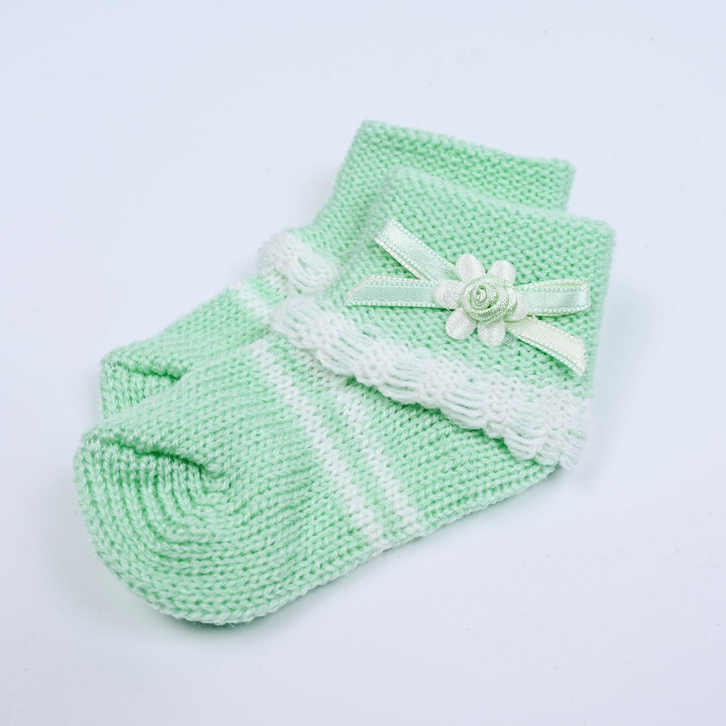 Hand-Knitted Baby Booties (Socks) (005)
