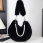 Faux Fur Shoulder Bag with Pearl Chain - kids clothing by New Outfit Pakistan - image 7
