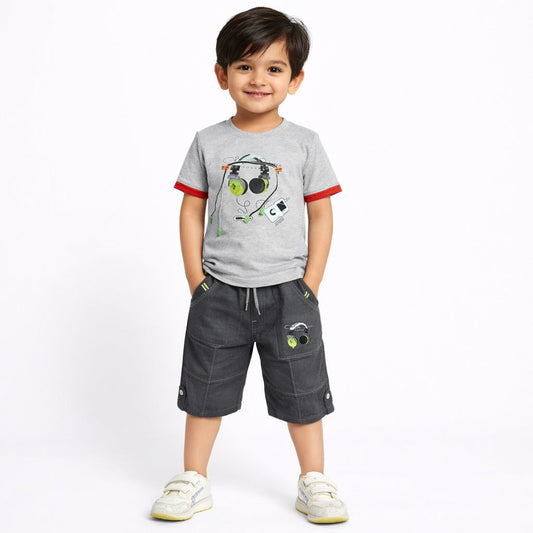Boys Half Sleeve Suit - kids clothing by New Outfit Pakistan
