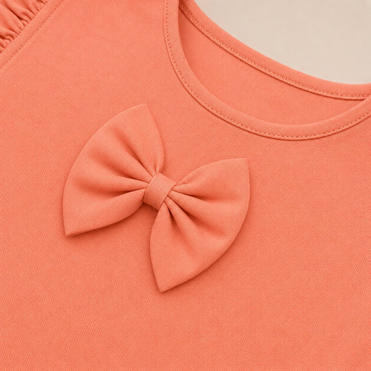 Girls Summer Peplum Top & Shorts Set EG-164 - kids clothing by New Outfit Pakistan - image 3